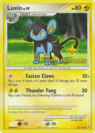 Luxio - 52/130 (Prerelease) - Nintendo Promos-1