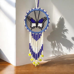 Red and Blue Butterfly Dream Catcher-1