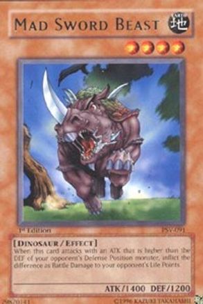 Mad Sword Beast (PSV-091) - Pharaoh's Servant 1st Edition-1