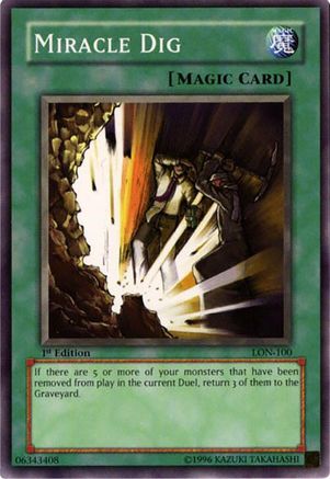 Miracle Dig (LON-100) - Labyrinth of Nightmare 1st Edition-1