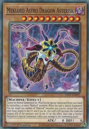Meklord Astro Dragon Asterisk (LED7-EN027) - Legendary Duelists: Rage of Ra 1st Edition