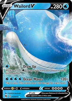 Wailord V 13/73 - Champions Path Holofoil-1
