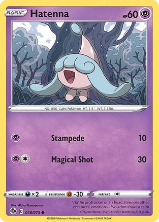 Hatenna 18/73 - Champions Path Reverse Holofoil-1