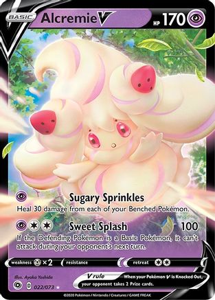 Alcremie V 22/73 - Champions Path Holofoil-1