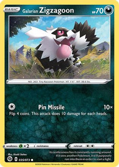 Galarian Zigzagoon 35/73 - Champions Path Reverse Holofoil-1