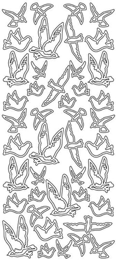 Peel-Off Stickers - Flying Birds-1