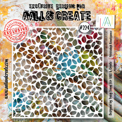 AALL and Create - 6"x6" Stencil - Pebbledash Renaissance-1