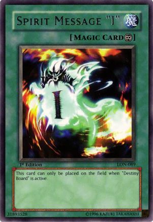 Spirit Message "I" (LON-089) - Labyrinth of Nightmare 1st Edition-1