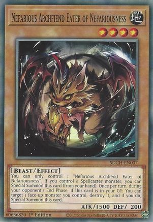 Nefarious Archfiend Eater of Nefariousness (SDCH-EN007) - Structure Deck: Spirit Charmers 1st Edition-1