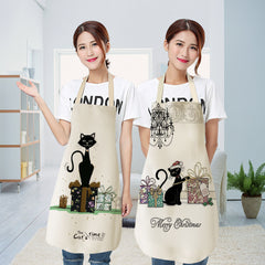European and American cartoon cute cat apron-5