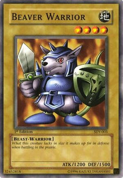 Beaver Warrior (SDY-005) - Starter Deck: Yugi 1st Edition-1
