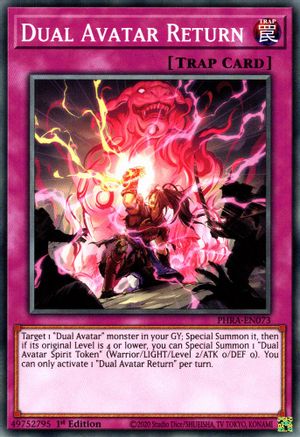 Dual Avatar Return (PHRA-EN073) - Phantom Rage 1st Edition-1
