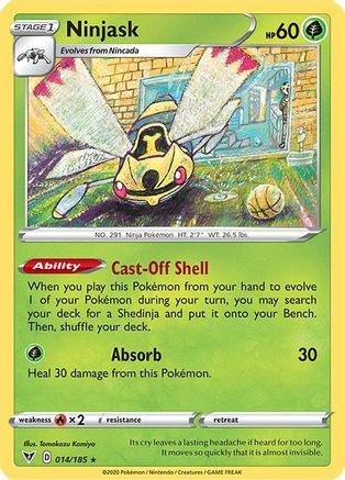 Ninjask 14/185 - SWSH04 Vivid Voltage-1