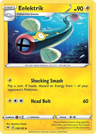 Eelektrik 58/185 - SWSH04 Vivid Voltage Reverse Holofoil-1
