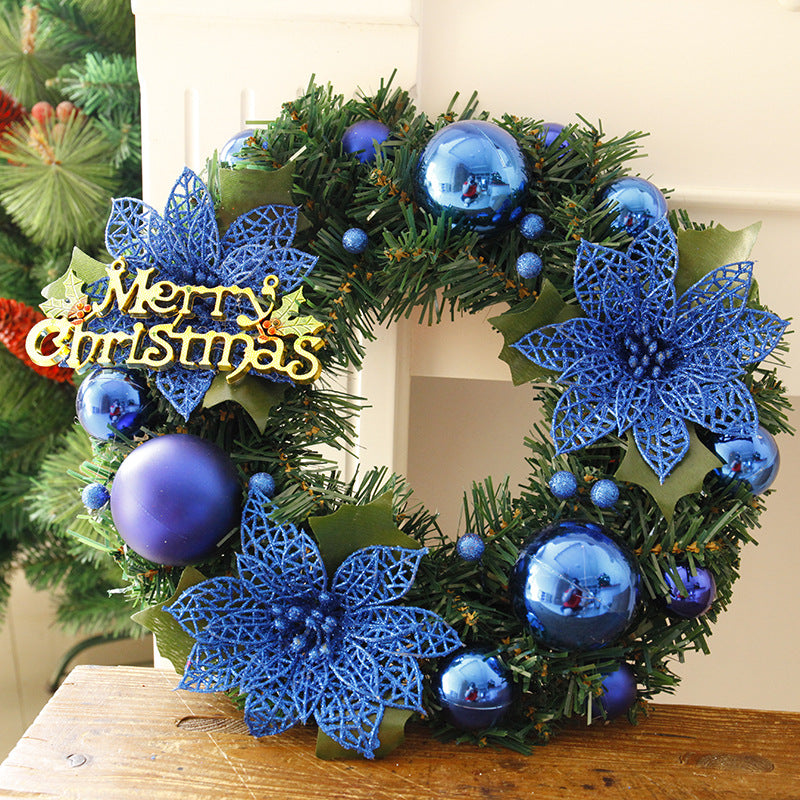 Christmas Wreath – 30cm Artificial Door Wreath, Home & Garden Holiday Decor-1
