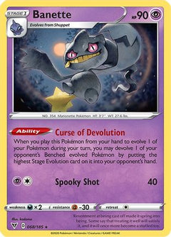Banette 68/185 - SWSH04 Vivid Voltage Reverse Holofoil-1