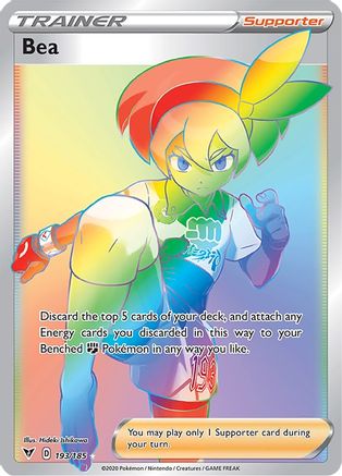 Bea (Secret) 193/185 - SWSH04 Vivid Voltage Holofoil-1