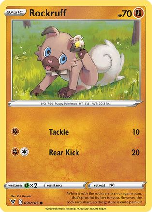 Rockruff 94/185 - SWSH04 Vivid Voltage-1