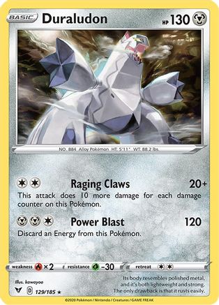 Duraludon 129/185 - SWSH04 Vivid Voltage Reverse Holofoil-1