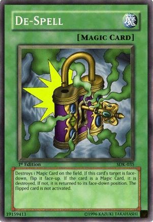 De-Spell (SDK-035) - Starter Deck: Kaiba 1st Edition-1
