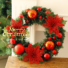 Christmas Wreath – 30cm Artificial Door Wreath, Home & Garden Holiday Decor-10