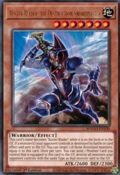 Buster Blader, the Destruction Swordmaster (MAGO-EN100) - Maximum Gold 1st Edition-1