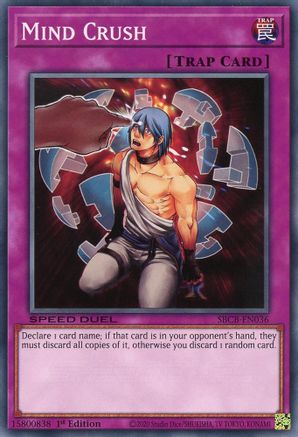 Mind Crush (SBCB-EN036) - Speed Duel: Battle City Box 1st Edition-1