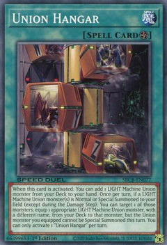 Union Hangar (SBCB-EN077) - Speed Duel: Battle City Box 1st Edition-1