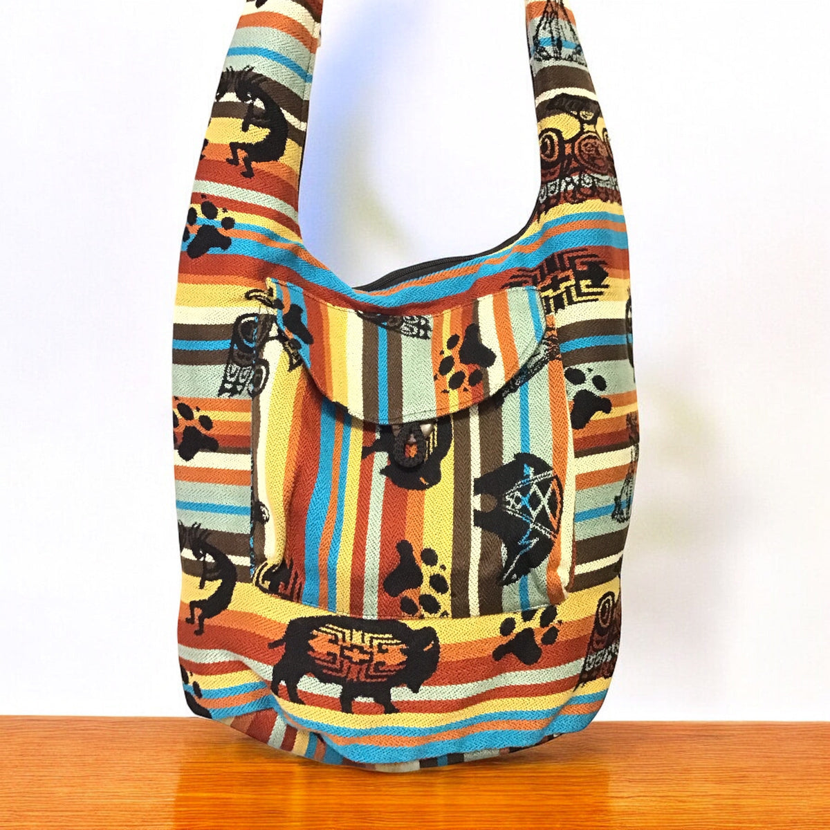 Red and Brown Crossbody Bag-2