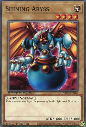 Shining Abyss (SBCB-EN108) - Speed Duel: Battle City Box 1st Edition-1