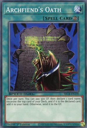 Archfiend's Oath (SBCB-EN190) - Speed Duel: Battle City Box 1st Edition-1