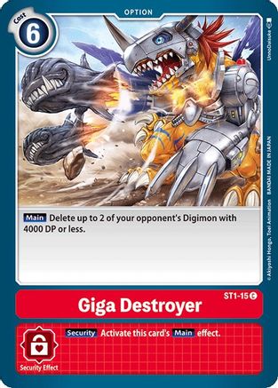 Giga Destroyer (ST1-15) - Starter Deck 01: Gaia Red-1