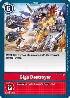 Giga Destroyer (ST1-15) - Starter Deck 01: Gaia Red-1