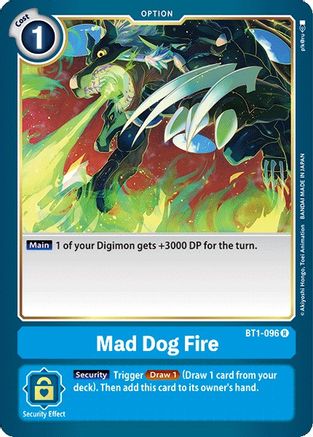 Mad Dog Fire (BT1-096) - Release Special Booster 1.0-1
