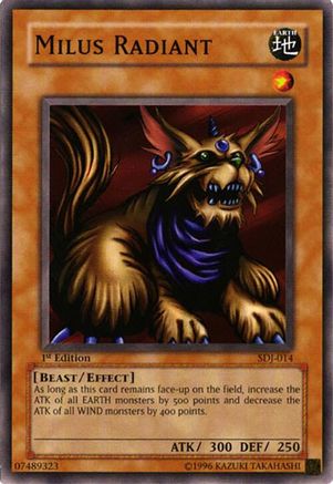 Milus Radiant (SDJ-014) - Starter Deck: Joey 1st Edition-1