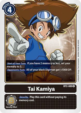 Tai Kamiya - BT2-089 (BT2-089) - Release Special Booster 1.0-1