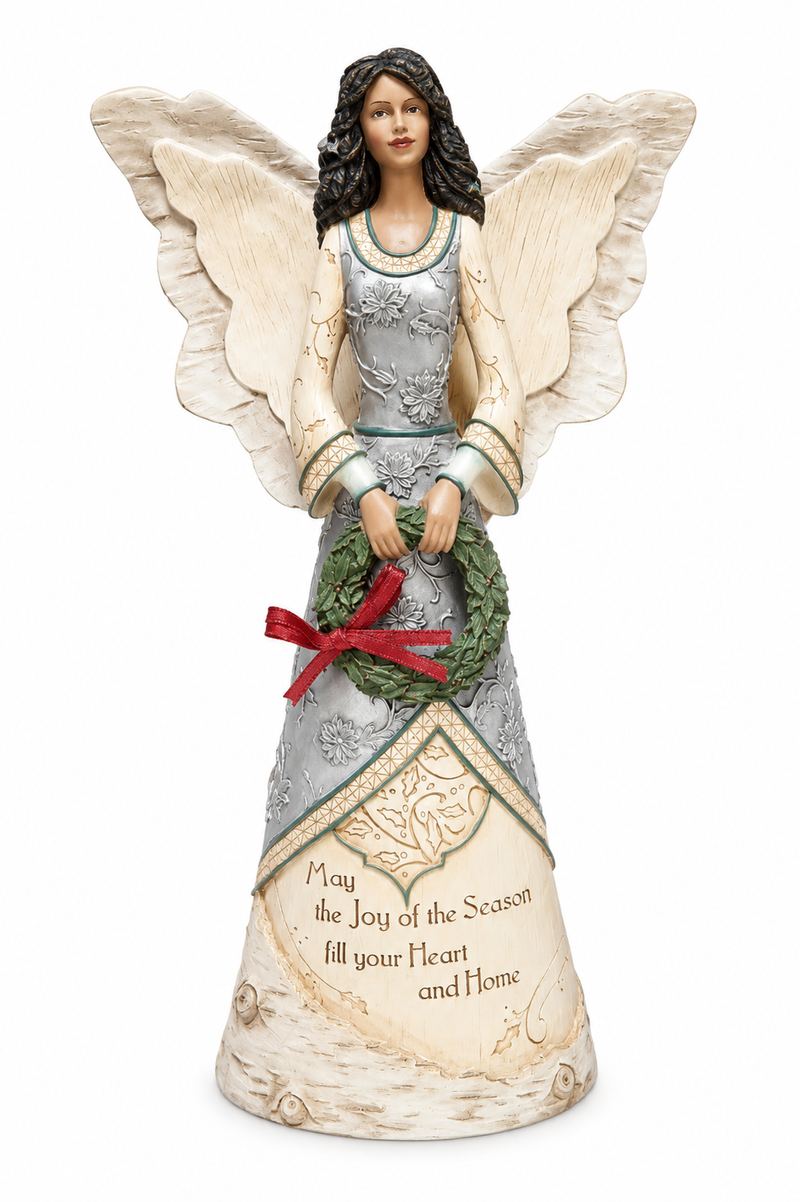 Christmas Angel with Wreath-3