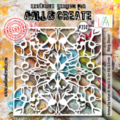 AALL and Create - 6"x6" Stencil - Wavy Dancer-1