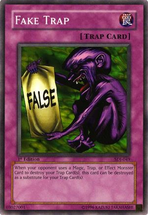 Fake Trap (SDJ-049) - Starter Deck: Joey 1st Edition-1