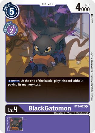 BlackGatomon (BT3-082) - Release Special Booster 1.5-1