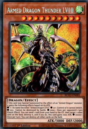 Armed Dragon Thunder LV10 (BLVO-EN001) - Blazing Vortex 1st Edition-1