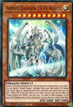 Armed Dragon LV10 White (BLVO-EN005) - Blazing Vortex 1st Edition-1