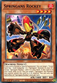 Springans Rockey (BLVO-EN006) - Blazing Vortex 1st Edition-1
