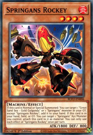Springans Rockey (BLVO-EN006) - Blazing Vortex 1st Edition-1