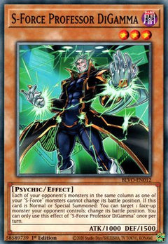 S-Force Professor DiGamma (BLVO-EN012) - Blazing Vortex 1st Edition-1