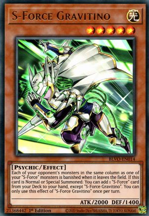 S-Force Gravitino (BLVO-EN014) - Blazing Vortex 1st Edition-1