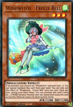 Windwitch - Freeze Bell (BLVO-EN017) - Blazing Vortex 1st Edition-1