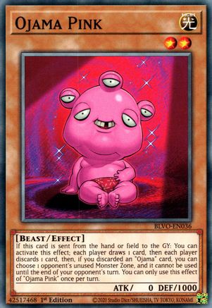 Ojama Pink (BLVO-EN036) - Blazing Vortex 1st Edition-1