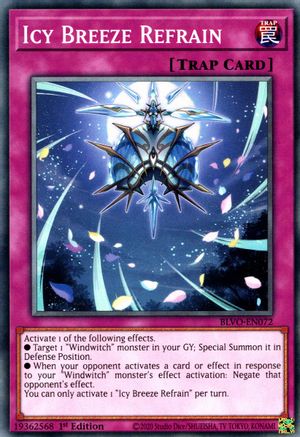 Icy Breeze Refrain (BLVO-EN072) - Blazing Vortex 1st Edition-1