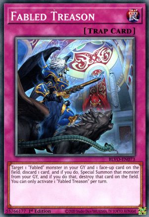 Fabled Treason (BLVO-EN073) - Blazing Vortex 1st Edition-1
